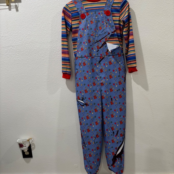 Spooktacular Creations Kids Chucky Maniac Evil Child Halloween Costume Size L - Picture 3 of 16